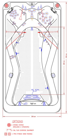 Плавательный спа-бассейн Cal Spas Ultimate Fitness Pro 1455