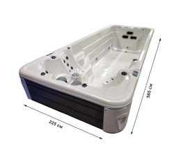 Плавательный СПА бассейн с противотоком Bigeer Темпо